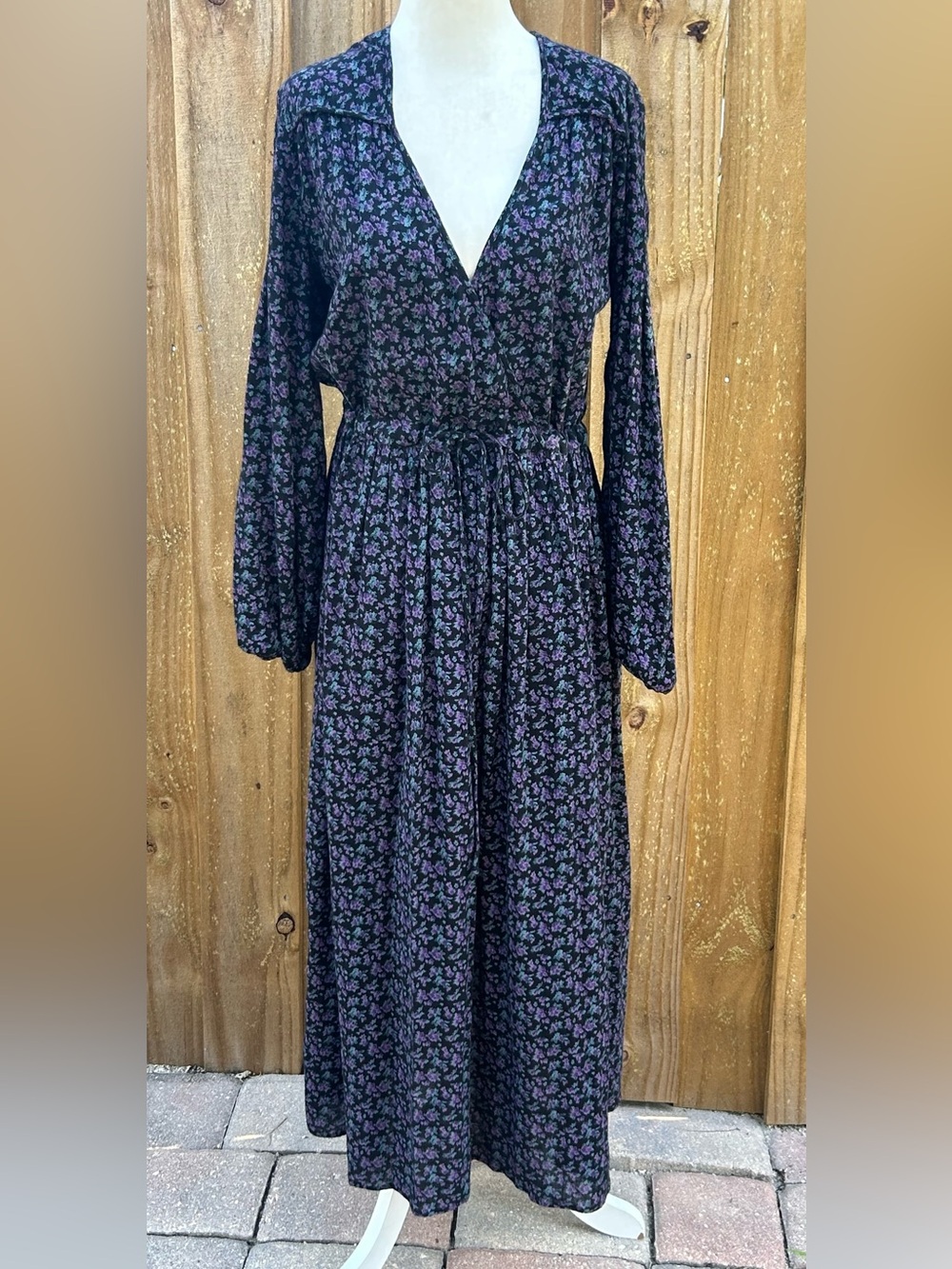 Christy Dawn Willa Dress RARE Long Sleeve Floral Dress in Deadstock Fabric